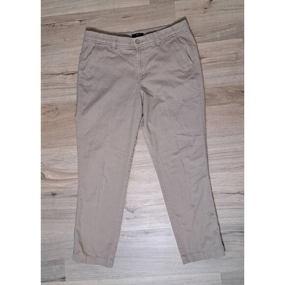 J. Crew Pants - J. Crew Women's Pants Khaki Tan Chino 100% Cotton Mid Rise Pockets Size 8